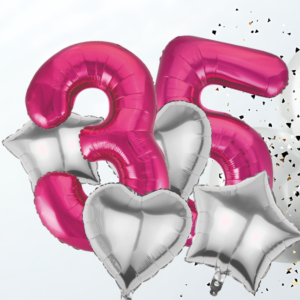 HOT PINK Helium Foil Balloon - Ready to Party