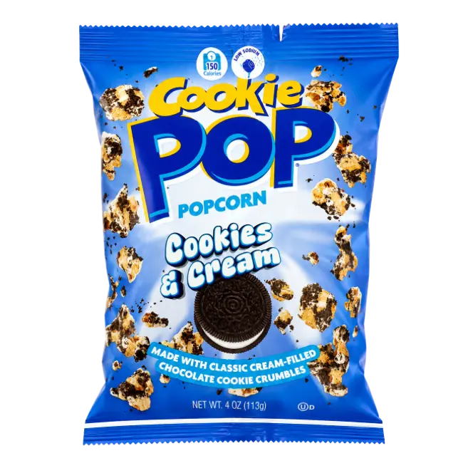 Cookie Pop Cookies & Cream Popcorn 113g