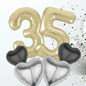 GOLD Helium Foil Balloon - Ready to Party