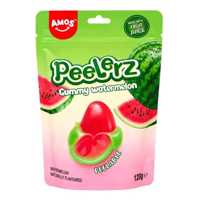 AMOS Peelerz Watermelon 120g peelable gummy candy