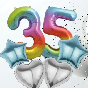 RAINBOW Helium Foil Balloon - Ready to Party