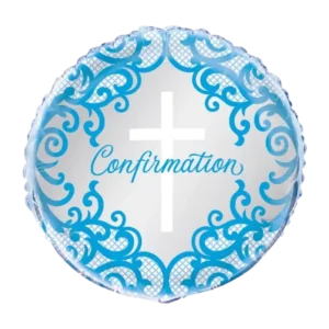 Fancy Blue Confirmation - 18 inch Balloon