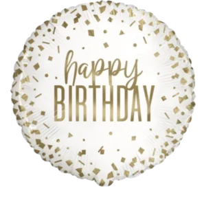 Gold Confetti Birthday Party - 18 inch Balloon