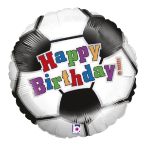 Soccer Theme Happy Birthday - 18 inch Balloon
