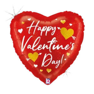 Happy Valentine's Day Heart - 18 inch Balloon