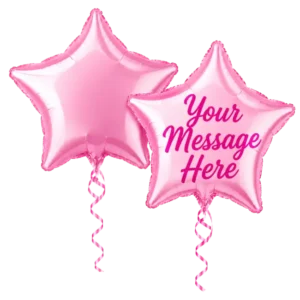 Baby Pink Star Foil Balloon
