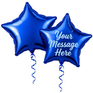 Blue Star Foil Balloon