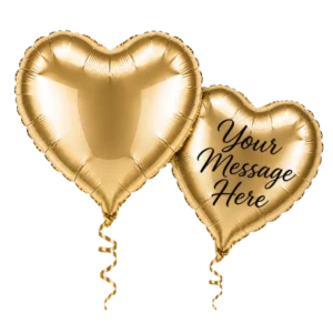 Gold Heart Foil Balloon
