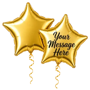 Gold Star Foil Balloon