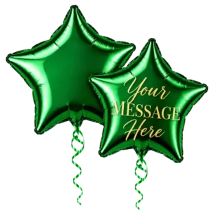 Green Star Foil Balloon