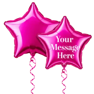 Hot Pink Star Foil Balloon