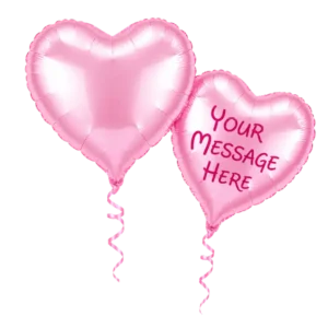 Baby Pink Heart Foil Balloon