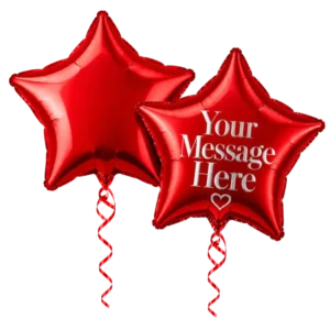 Red Star Foil Balloon