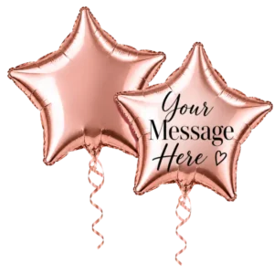 Rose Gold Star Foil Balloon