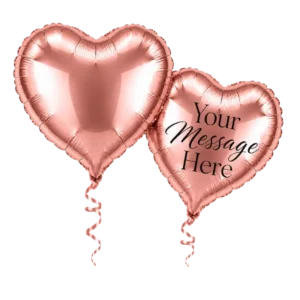 Rose Gold Heart Foil Balloon