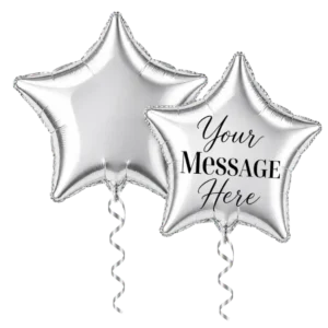 Silver Star Foil Balloon