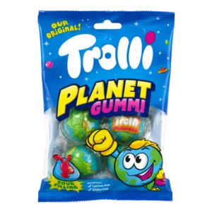 Trolli Planet Gummi 75g sour filled globe gummies