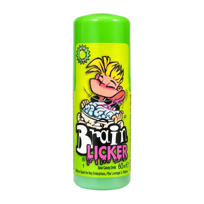 Brain Licker Sour Apple Sour Candy Drink 60ml green bottle