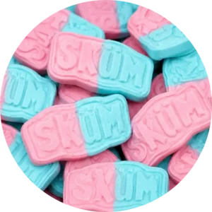 Skum Bubblegum Foam Sweets pink and blue Pick & Mix