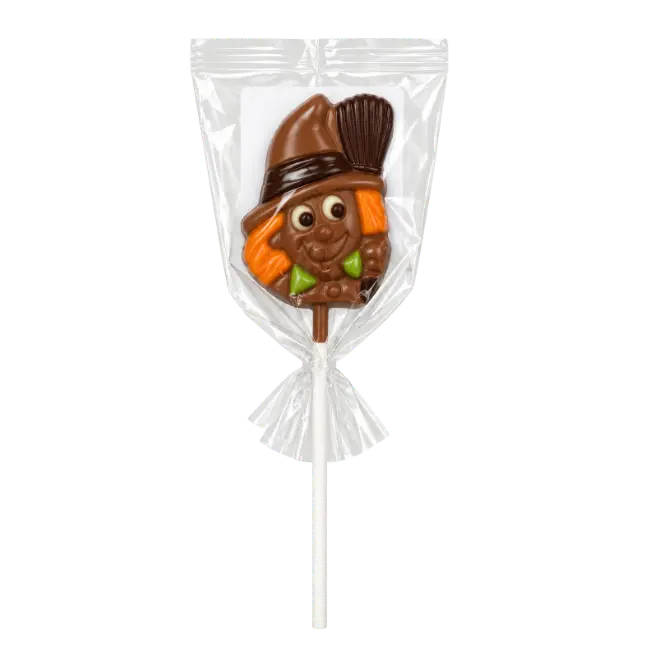 Halloween Milk Chocolate Witch Lollipop 20g