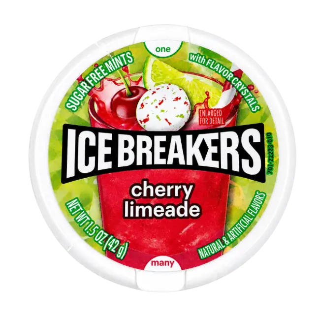 Ice Breakers Cherry Limeade Sugar Free Mints 42g