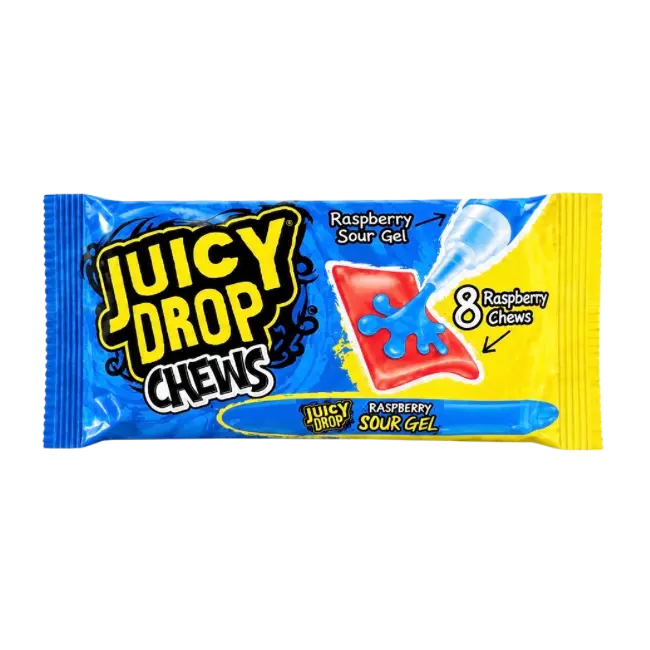 Juicy Drop Chews Strawberry 67g with raspberry sour gel
