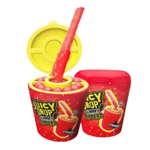 Juicy Drop Gummy Dipperz Strawberry 96g red tub