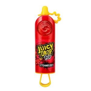 Juicy Drop Pop Strawberry 26g red sweet dispenser