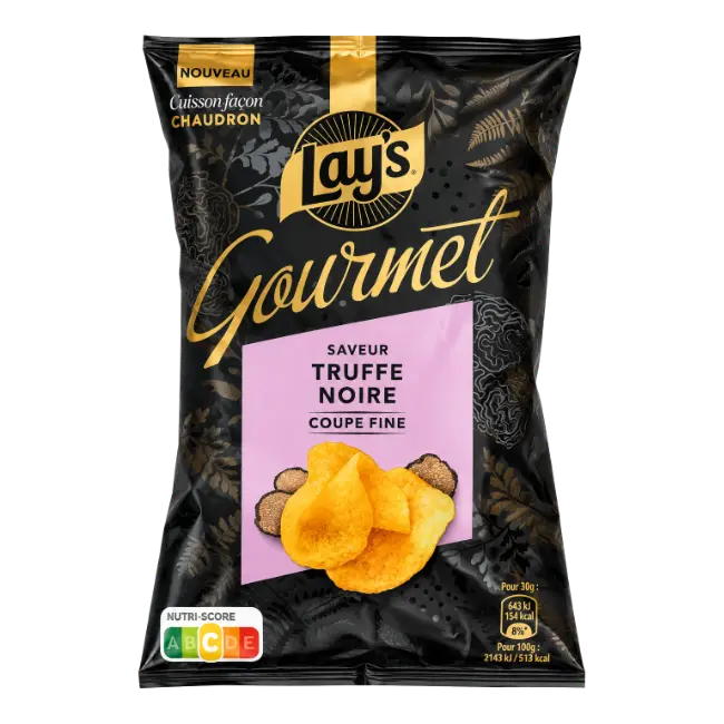 Lay’s Gourmet Black Truffle Flavour Potato Chips 120g bag