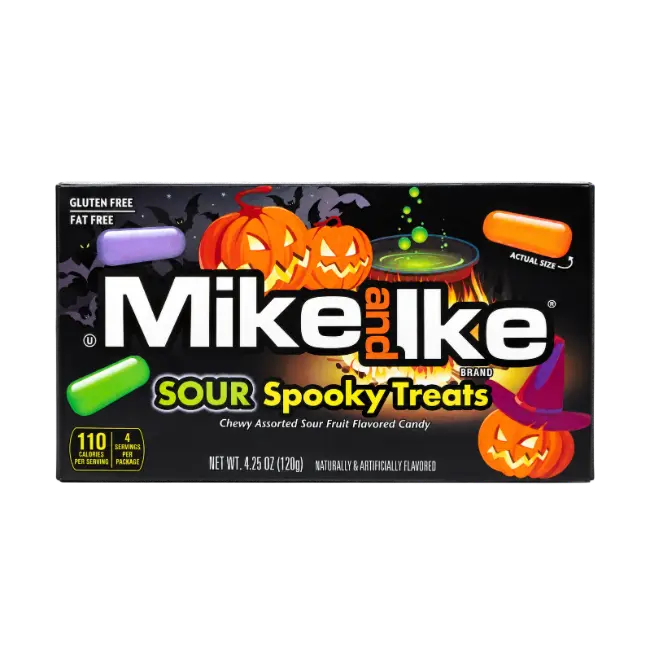 Mike and Ike Sour Spooky Treats 120g Halloween sweets box