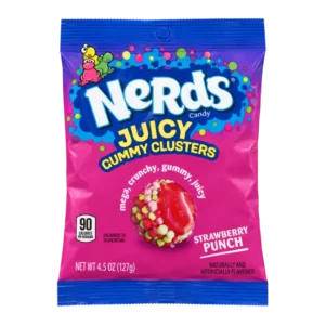 Nerds Juicy Gummy Clusters Strawberry Punch 127g bag
