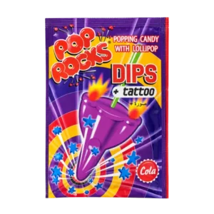 Pop Rocks Dips Cola popping candy with lollipop 18g