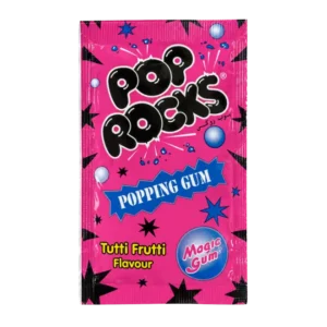 Pop Rocks Popping Gum Tutti Frutti 7g pink packet