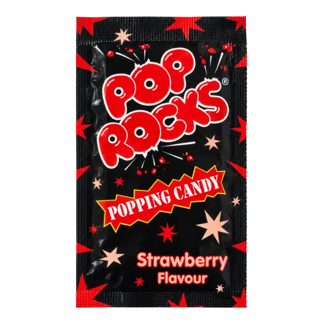 Pop Rocks Strawberry Popping Candy 7g packet
