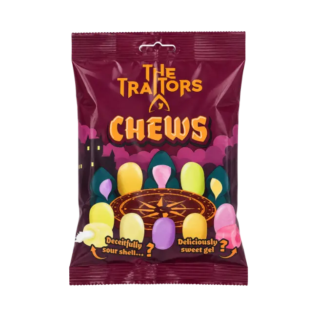 The Traitors Chews 120g fruit flavoured soft chewy sweets