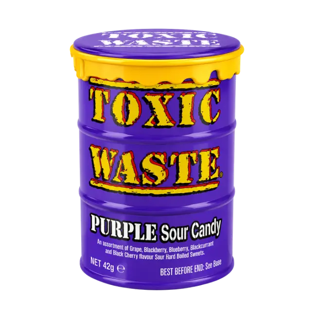 Toxic Waste Purple Sour Candy 42g tub