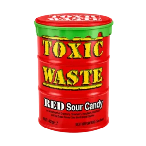 Toxic Waste Red Sour Candy 42g barrel