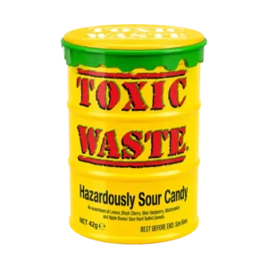 Toxic Waste Hazardously Sour Candy Yellow Drum 42g