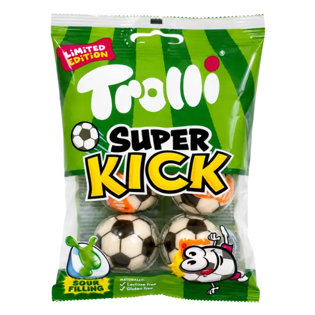 Trolli Super Kick Sour Filled Jelly Footballs pack