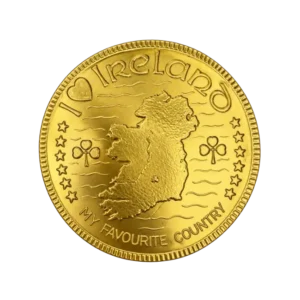 I Love Ireland Milk Chocolate Coin 23g gold Irish souvenir chocolate