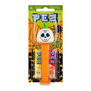 PEZ Halloween Sugar Skull Dispenser with 2 candy refills 17g