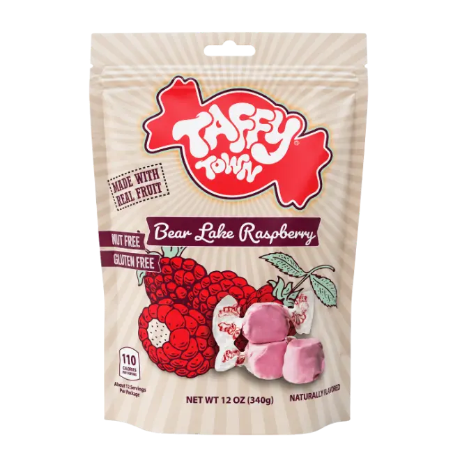 Bear Lake Raspberry Taffy by Taffy Town 340g bag