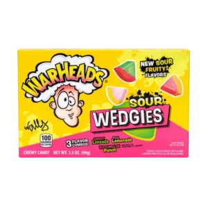 Warheads Sour Wedgies 99g sour fruity chewy sweets with three flavour combinations