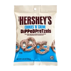 Hershey’s Dipped Pretzels Cookies ’N’ Creme 120g bag