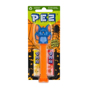PEZ Halloween Bat Candy Dispenser with two fruit flavour PEZ refills