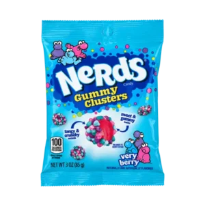 Nerds Gummy Clusters Very Berry 85g candy bag