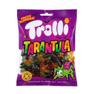 Trolli Tarantula gummy sweets 100g bag with colourful spider-shaped gummies